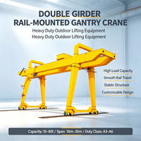 Grue portique à double poutre de type MG de 32 tonnes montée sur rail avec chariot pour l'industrie du béton préfabriqué