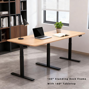 90 °-180 ° कोण को परिवर्तित करने के लिए 3 पैर 3 मोटर्स इलेक्ट्रिक सीट समायोज्य स्थायी कार्यालय डेस्क समायोज्य ऊंचाई - Product Image 4