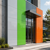 Panneau composite en aluminium brillant (ACP) pour revêtement mural extérieur, panneau publicitaire, panneau décoratif de façade
