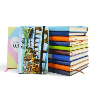 Eco Friendly String Bound 1 Subject Notebook 40 Page Leather Hard Cover Cute Small Note Book Souvenir Jotter