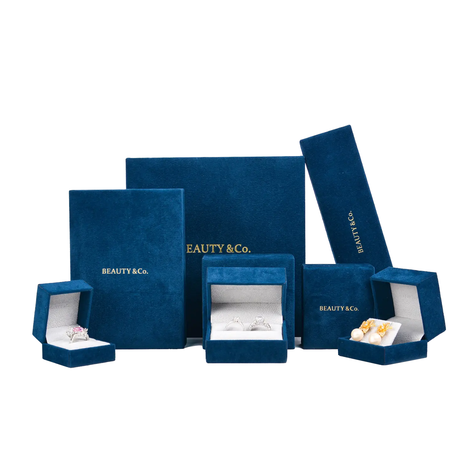 Wholesale Luxury Custom Velvet Led Jewelry Boxes Packaging With Logo Packaging