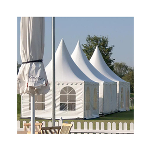 Tente de pagode à cadre en aluminium de haute qualité 3x3m pour les fêtes de mariage en plein air coupe-vent ignifuge <span class=keywords><strong>baie</strong></span> de <span class=keywords><strong>3m</strong></span>/5m - Product Image 2
