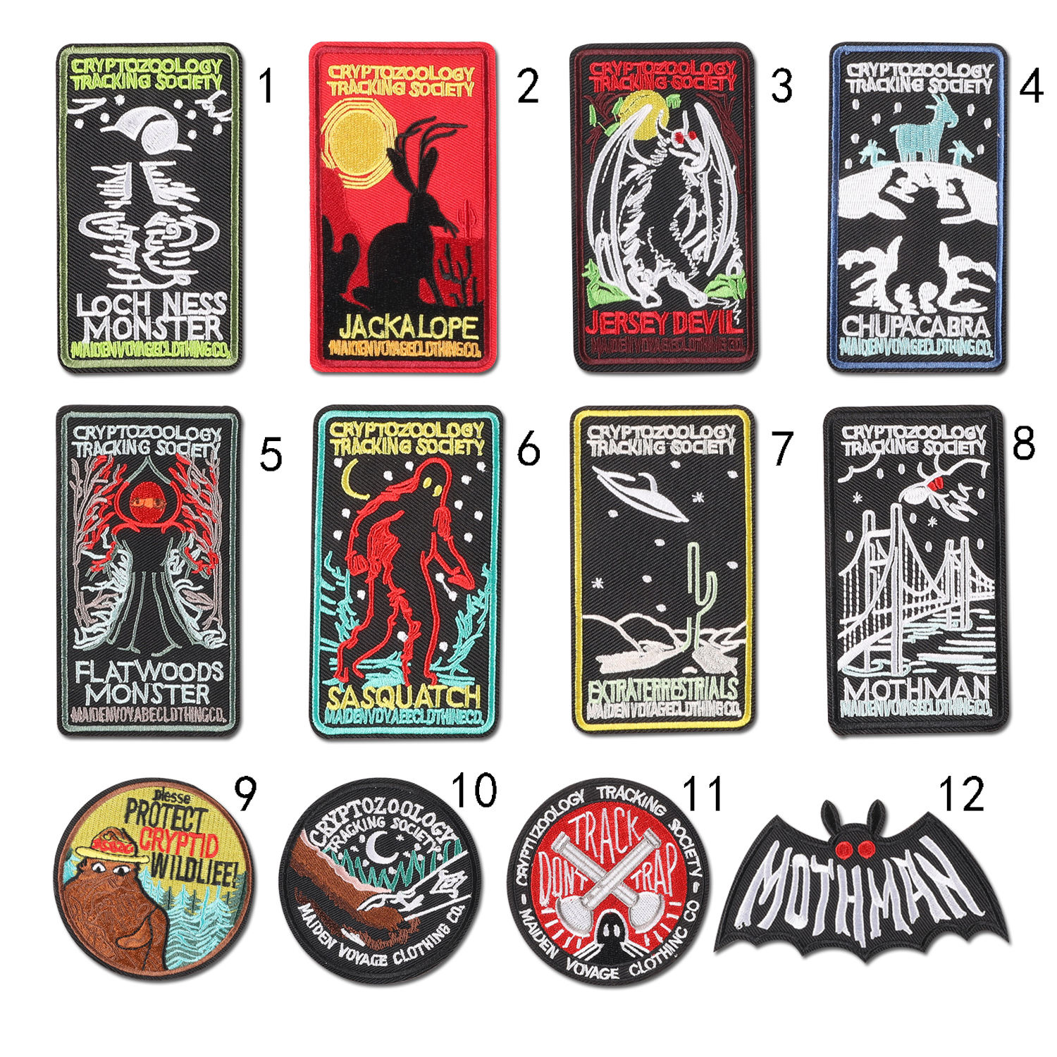 Sasquatch Patch Embroidered Iron-on Cryptozoology Patch