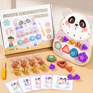 Jouet Puzzle à vis Montessori en bois avec xylophone pour enfants Apprentissage précoce Correspondance des formes et développement de la motricité fine - Product Image 4