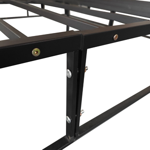 Khung giường đôi hạng nặng với những thanh thép, lắp ráp không có dụng cụ, bao bì thân thiện với môi trường cho đồ nội thất ký túc xá/ký túc xá - Product Image 4