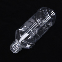 Bouteilles PET Carrées Transparentes de 500 ml pour Eau Minérale, Bouteilles de Boissons Jetables en Plastique pour Jus et Autres Boissons