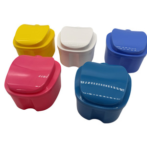 Boîtier dentaire en forme de pomme, étui de rangement pour prothèses dentaires, étui pour appareils orthodontiques, étui pour trempage et nettoyage de gouttières, rangement - Product Image 3