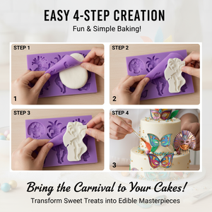 Molde de Silicona para Máscara Rectangular de Mascarada, para Fondant, Chocolate, Decoración de Pasteles y Cupcakes de Mardi Gras, Reutilizable y Ecológico - Product Image 5