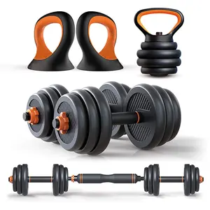 New Adjustable Fitness Equipment Cast Gym Weight Plates adjustable Barbell Kettle bell Dumbbell set Equipment 10KG-50KG