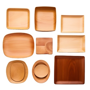 OEM tùy chỉnh thêm lớn Keo Gỗ Vòng khay <span class=keywords><strong>CNC</strong></span> các bộ phận bằng gỗ với logo chạm khắc quà tặng kinh doanh Bộ đồ ăn thủ công mỹ nghệ - Product Image 4