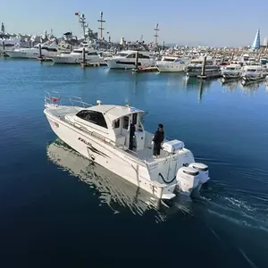 Grandsea 40 ft Velocidade Rápida Offshore Cabine de Fibra De Vidro Barco De Pesca para venda