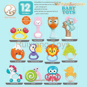 Juego de sonajero sensorial para recién nacidos, mordedores infantiles de silicona suave y sonajeros Educativos para el desarrollo del bebé, regalo perfecto para recién nacidos - Product Image 6