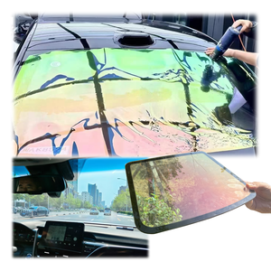 Violet Rouge Fantôme Caméléon 70% PET Fenêtre Teinte Film UV Preuve Antidéflagrant pour Voiture Intérieur Avant Pare-Brise Échantillon Gratuit - Product Image 1