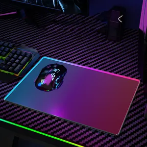Sıcak satış özel e-spor yüksek dereceli düz renk pürüzsüz anti-parmak izi temperli cam mouse pad bilgisayar oyun için
