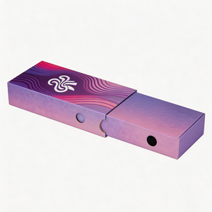 Caja de embalaje de cartón con acabado mate de alta gama, con cajón extraíble, cierre de seguridad a prueba de niños para joyería, pendientes, pulseras, paquete de regalo. - Product Image 3