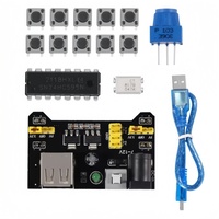 Kit de démarrage de composants pour carte de développement R3 avec 830 points de connexion, fils de liaison et apprentissage électronique sans soudure
