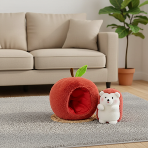 Oferta Especial: Cojín de Peluche Personalizado de 30cm, Suave, para Niños, de Algodón PP, para Cama o Sofá, con Diseño de Erizo o Manzana, Desmontable - Product Image 2