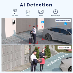 Caméra Anpviz US Stock TandemVu à double objectif PTZ, zoom 25X, IR 100M, image panoramique, liaison intelligente, protection périmétrique, détection IA - Product Image 2