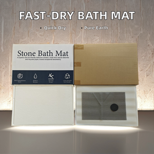 Tapete de Baño Antideslizante, Tapete de Diatomita Secado Rápido en 30 Segundos Tapete para Baño Piedra Super Absorbente y Suave - Product Image 3