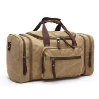 قماش ناعم مخصص يحمل على حقائب الأمتعة سعة كبيرة حقيبة ظهر قطنية للسفر