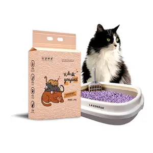 하이 퀄리티 맞춤형 두부 고양이 쓰레기 복숭아 냄새 애완 동물 화장실 용품 도매 OEM 옵션 가능