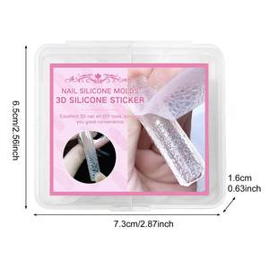 Moule en silicone pour nail art, motif flocon <span class=keywords><strong>de</strong></span> neige <span class=keywords><strong>de</strong></span> Noël et léopard, 3D, DIY, kit d'outils, best-seller transfrontalier - Product Image 6