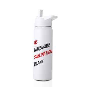 Sublimation Double Wall White Stainless Steel Insulated Water <strong>Bottle</strong> <strong>18</strong> oz 22 oz with Large Stock - Product Image 1