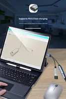 Cable Convertidor de Datos USB2.0 Tipo C con Adaptador de Puerto PD de Carga Rápida de 5A, Blindaje Trenzado, Uso con Banco de Energía, Aleación de Aluminio y Nailon