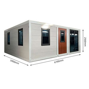 Bâtiment en conteneur préfabriqué Offre Spéciale de 20 pieds et 40 pieds Panneau sandwich à toit plat <span class=keywords><strong>Maison</strong></span> en conteneur meublée avec conteneur de toilette - Product Image 5