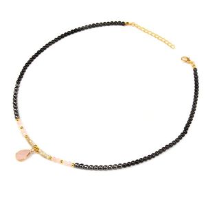 Vente chaude Pierre De Guérison Naturelle Simple Coupe <span class=keywords><strong>Millet</strong></span> Perle Collier Pendentif Réglable Ras Du Cou Bijoux Accessoires Pour Femmes Filles - Product Image 3