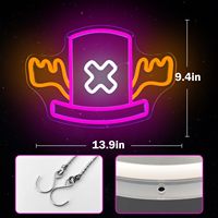 Corps de lampe en acrylique PVC flexible à néon LED à intensité variable dessin animé pour enfants adolescents décoration murale de chambre cadeau d'anniversaire IP65