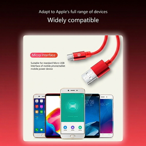 Câble Micro USB 2.1A à charge rapide, cordon de chargeur tressé en nylon, conducteur en cuivre étamé, coque en aluminium, synchronisation des données <span class=keywords><strong>pour</strong></span> téléphone Android - Product Image 3