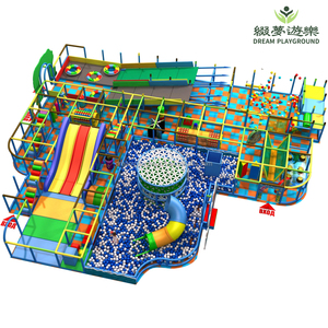 Dream Kids Indoor Large Play Area Tubing Donut Glider Fibre de verre S-tube Slide Ball Pool Net Tunnel Adventure Playground Park - Product Image 4