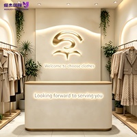 Lettres 3D en acier inoxydable personnalisées rétroéclairées par LED, halo inversé illuminé, logo mural pour entreprise, bureau, signalétique, étanche IP65, usage commercial