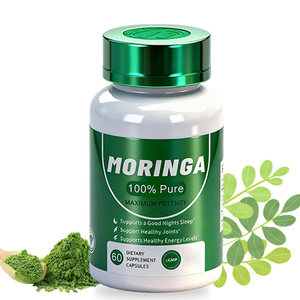 Capsules de Moringa Bio OEM 800mg, poudre de feuilles de Moringa pure, origine unique, pour l'énergie, le métabolisme et le soutien immunitaire - Product Image 6