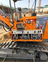 Foreuse rotative sur chenilles diesel avec boîte de vitesses, portable, pour trous de dynamitage en carrière, exploitation minière de bauxite, forage jusqu'à 25 m