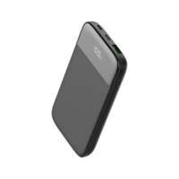 Batterie externe portable ultra-fine 10000 mAh avec écran numérique LED et 2 ports USB LCD – Power Bank de voyage