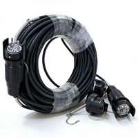 Adaptateur de câble automobile en laiton et ABS étanche pour extérieur, prix usine CYGT, YZC 12 cœurs, assemblages de prises noires femelles