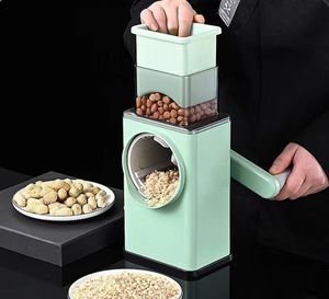 เครื่องตัดแบบหมุนด้วยมือ3ชิ้นทำจาก ABS + ที่หั่นผักสแตนเลสมีดสับสลัดขิงหั่นชีสผักผลไม้ - Product Image 3