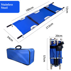 Camilla de Rescate <span class=keywords><strong>Gurney</strong></span>, Acero Inoxidable, Plegable en 4 Partes, Especial para Ambulancia, Camilla Simple, Producto Más Vendido - Product Image 2