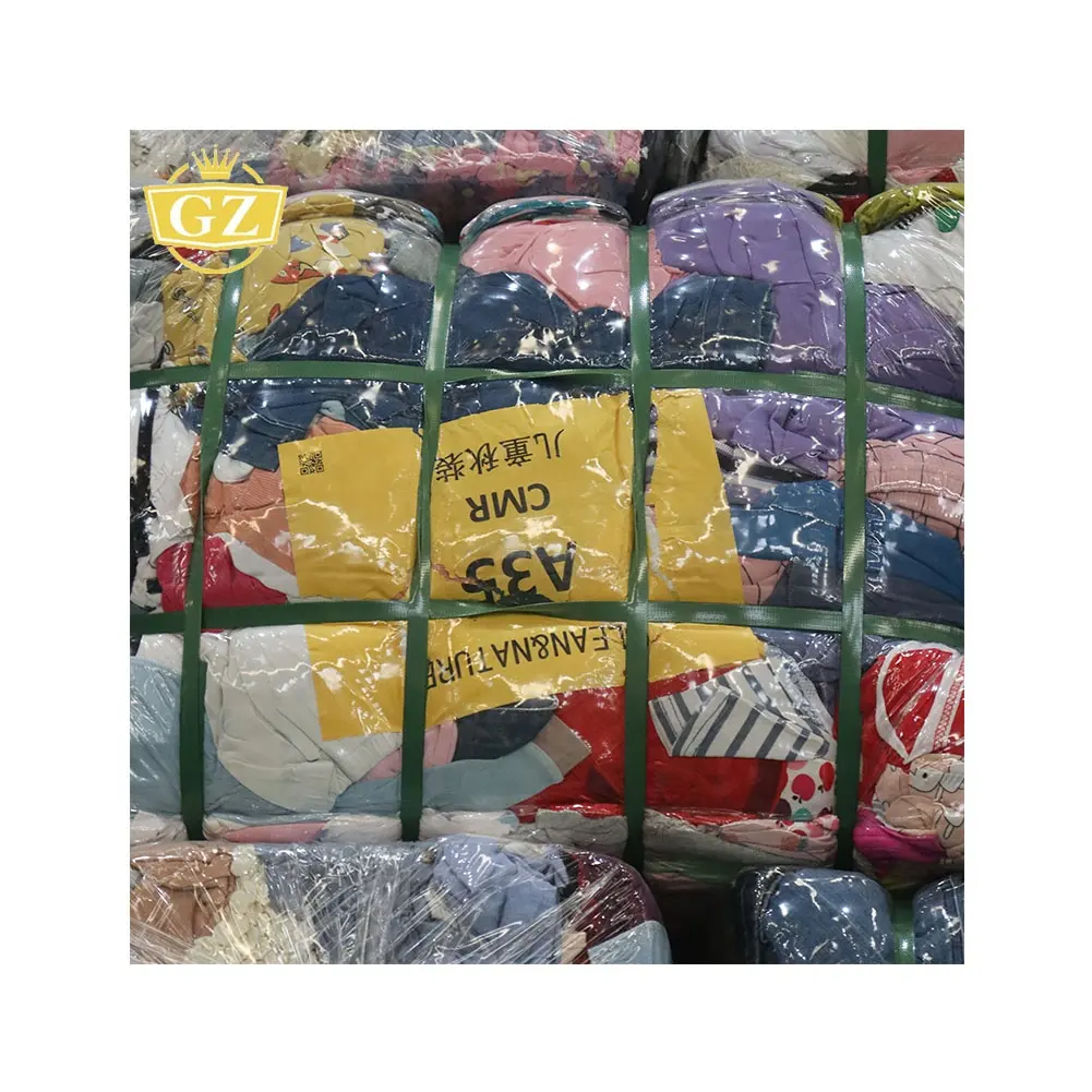 GZ 2023 baju bekas warna desain terbaru Bales, harga murah ukuran campur pakaian bekas Jepang Bales