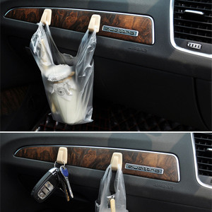 Accesorios adhesivos para Interior de coche, gancho trasero lateral para asiento de salpicadero, para colgar bolsas de basura, soporte para pañuelos de llaves, novedad - Product Image 3