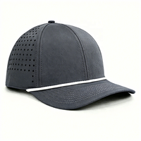 Casquette de baseball personnalisée avec logo brodé 3D, découpe laser, perforations hydro-étanches, respirante, pour homme, idéale pour le golf en extérieur