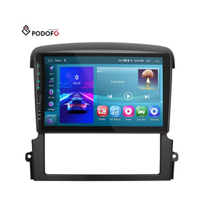 Podofo 9 ''2 + 32G Android 11 Car Radio Car Stereo Frame para <span class=keywords><strong>Kia</strong></span> <span class=keywords><strong>Sorento</strong></span> 2004-2008 CarPlay Android Auto <span class=keywords><strong>GPS</strong></span> WiFi BT FM/RDS - Product Image 1