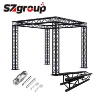 TUV certificado portátil plegable DJ Truss iluminación de escenario para conciertos exposiciones Material de aleación de aluminio con abrazadera de techo de espiga