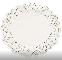 Napperons en papier de tailles variées, jetables, en dentelle, pour gâteaux et desserts