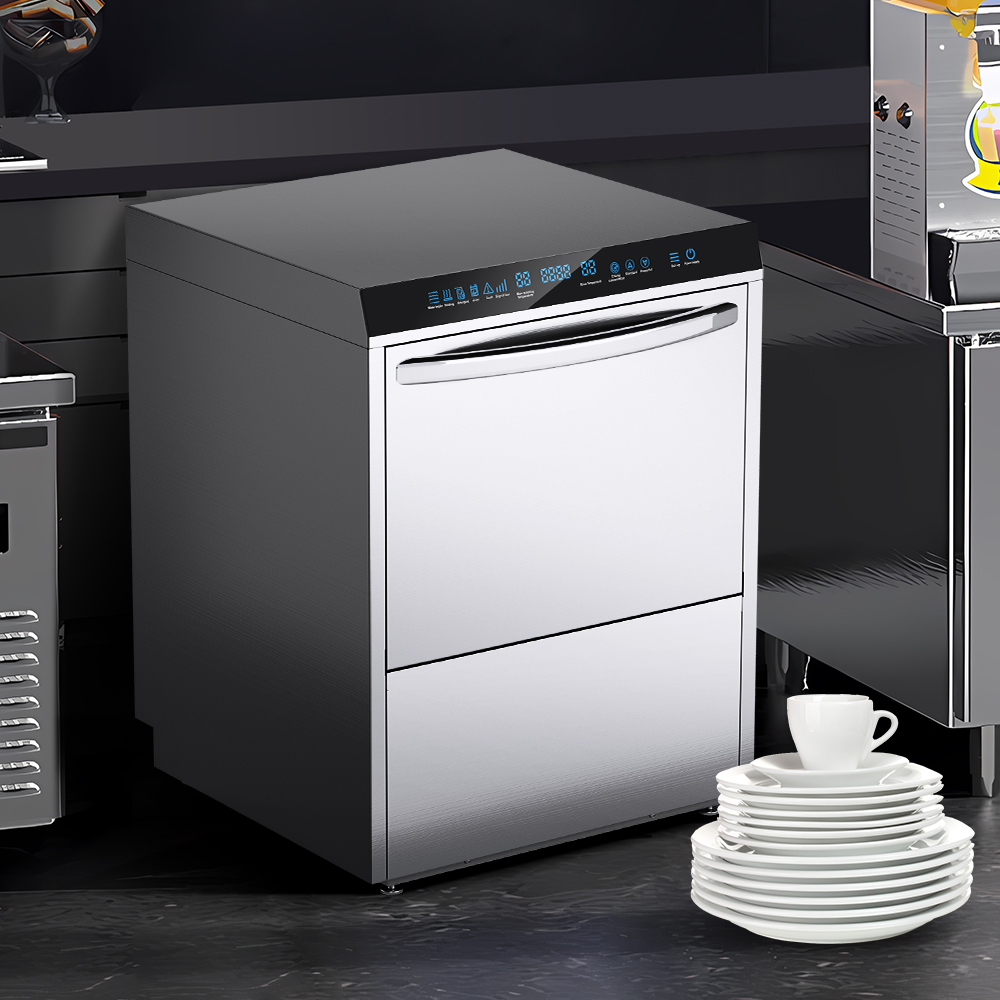 Commercial Stainless Steel 304 Undercounter Dishwasher High Efficiency Industrial Dishwasher and Dryer Smart Dishwasher Machine