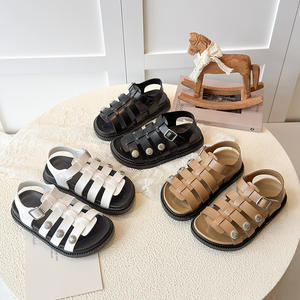 Sandales romaines d'été 2026 pour enfants, chaussures de plage élégantes à bout ouvert pour garçons et filles, sandales gladiateur polyvalentes à semelle souple et tendance - Product Image 1