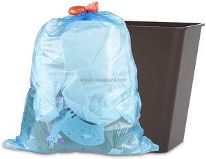 Sacs poubelle jetables à cordon personnalisés, résistants, pour usage domestique, en gros, à prix compétitifs - Product Image 5
