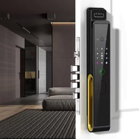 Cerradura Inteligente EY-K900 con Wi-Fi, Reconocimiento Facial 3D, Control por Aplicación y Contraseña, para Madera/Acero/Latón/Acero Inoxidable
